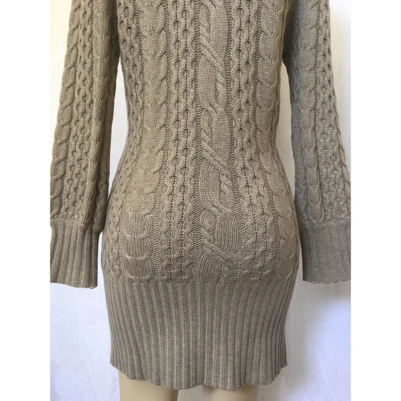 Autumn Cashmere Cardigan Sweater Cable Knit Taupe - Picture 6 of 7